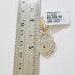 Diamond Heart Key charm pendant 10k gold 1/2 Natural Diamonds For Men Women,REAL