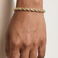 10k Yellow Gold Rope Chain 5mm Necklace Bracelet Set Real Men Women