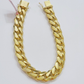 13mm Solid 14k Yellow Gold bracelet Miami Cuban Link 8 Inch Mens REAL 14kt HEAVY
