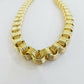 Real 10k Gold Byzantine Chain 11mm 26" Inch Men's yellow gold necklace 10kt