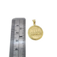 10K Yellow Gold Last Supper Pendant Charm Round Nugget Unisex Jewelry