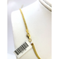 Real 10k Yellow Gold Necklace 3mm Miami Cuban Link Chain 22 Inch 10KT