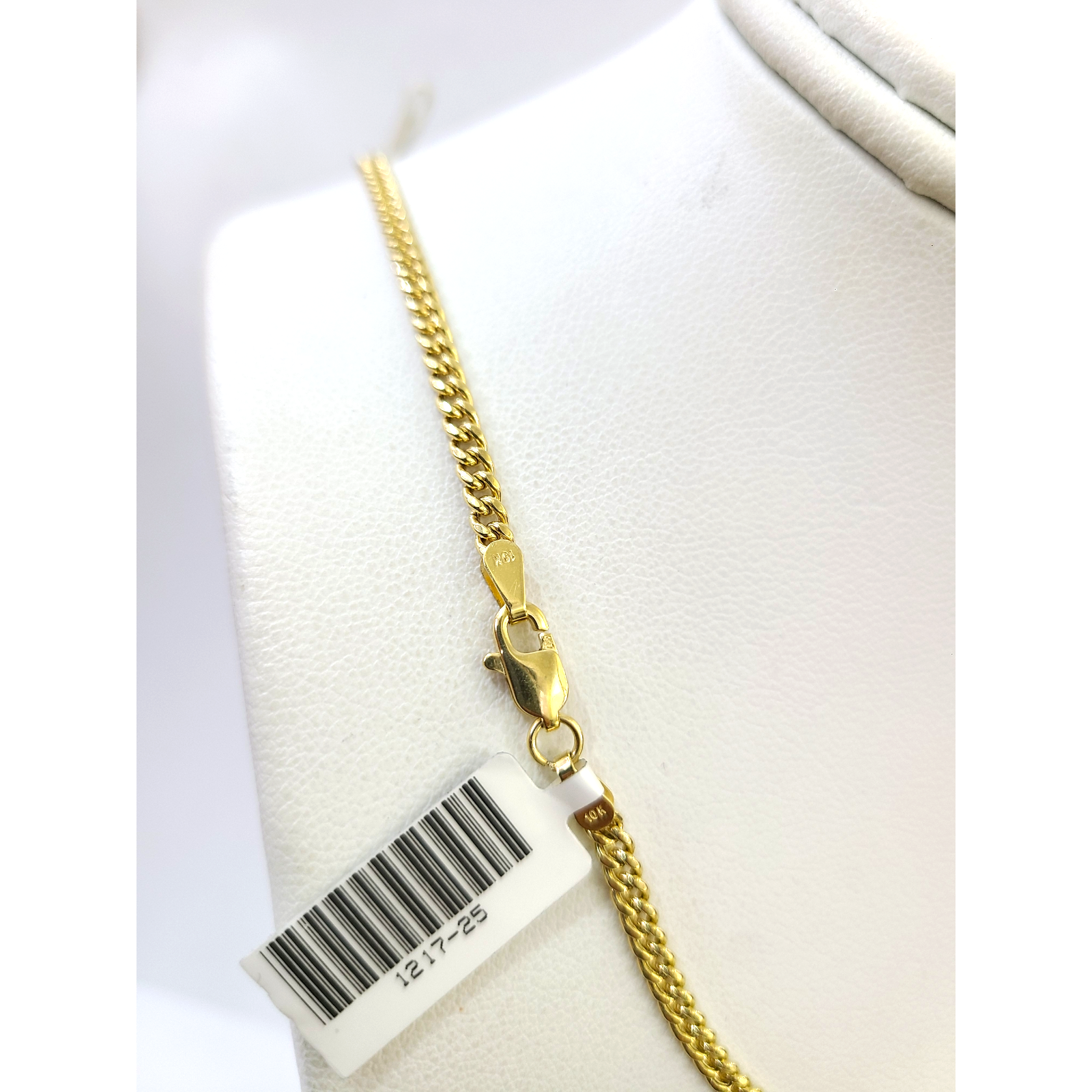 Real 10k Yellow Gold Necklace 3mm Miami Cuban Link Chain 22 Inch 10KT