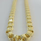 Mens Byzantine Chain 10k Gold Necklace 11mm 22" 24" 26" 28" 30" 10kt Yellow Gold