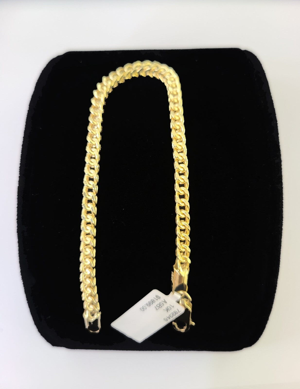 10k Yellow Gold Franco Bracelet 3mm 7.5" Inch Men Women Link Real