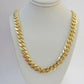 Solid 10k Gold Chain 10mm Miami Cuban Link Necklace 24" Men's Box Lock REAL 10kt