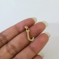 10K Gold Solid Franco Chain J Initial CZ Stone Pendant Set 1mm 16 18 20 22 Women