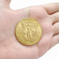 Solid 22k Yellow Gold 1947 Mexican Centenario 50 Gold Pesos Coin Oro Centenaro
