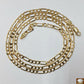 Real 10k Yellow Gold Figaro Chain With 10k Jesus Cross pendant, 20"-28" Necklace