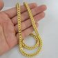 10K Gold Franco Link Chain 22" Necklace Thick, REAL 10kt Men's STRONG Chain Link
