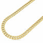 Real 14k Gold Necklace Miami Cuban Link chain 7mm 18"- 30" 14k Real 14kt For Men