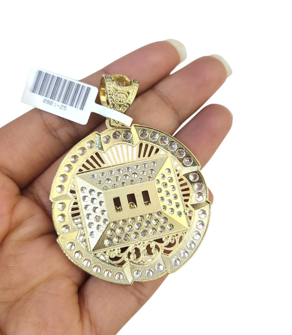 Real 10k Rope Chain Last Supper Necklace Pendant Set 7mm 20"-30" Gold Men