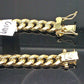 REAL Men 10k Yellow Gold Bracelet 6mm Miami Cuban 7.5" Box Lock