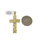 10k Gold Franco Necklace Chain Crucifix Cross Charm 2.5mm 18"-26" Pendant SET