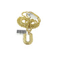 Real 10k Rope Chain U Initial Charm 3mm 18"-28" Necklace Nugget Set Pendant Gold