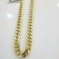SOLID 10k Yellow Gold Miami Cuban Link Chain 7mm 26" Necklace Box Clasp REAL 10k