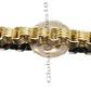 10K Yellow Gold Men Necklace Byzantine Chain 28" Inch 10MM