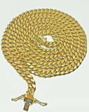 Real 14k Gold Necklace Miami Cuban Link chain 7mm 18"- 30" 14k Real 14kt For Men