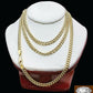 Real 10k Yellow Gold Cuban Chain Necklace 4mm 22" Inch Men Women Miami Link 10kt