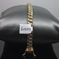 REAL Men 10k Yellow Gold Bracelet 6mm Miami Cuban 7.5" Box Lock
