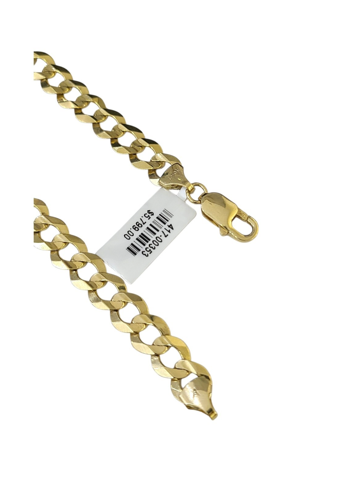 Real 10k Yellow Gold Bracelet Solid Cuban Curb 8 Inch 8mm 10kt Bracelet