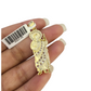 Real 10k Gold Franco Chain Saint Jude Charm Pendant Necklace SET 2.5mm 18"-26"