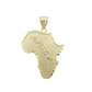 10k Yellow Gold Charm Africa Map Pendant Mens REAL 10KT With FREE SHIPPING
