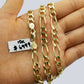 Solid 10k Yellow Gold Figaro Link Chain 7mm 22" Heavy Necklace Men Women REAL