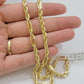 Solid 10k Gold Milano Rope Chain Necklace 20" 4.5mm Men's 10kt Yellow Gold, REAL