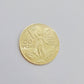 1947 Mexican Centenario 50 Gold Pesos Copy Coin Solid 10k Yellow Gold Centenaro
