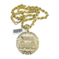 Real 10k Rope Chain Last Supper Necklace Pendant Set 7mm 20"-30" Gold Men