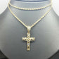 Real 10k Gold Rope Chain Cross Pendant 18" 20" 22" 24" 26" Necklace