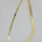 REAL 10k Gold Herringbone Chain Necklace 9mm 18"-22" 10kt Yellow Gold SOLID