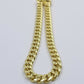 10K Real Yellow Gold Miami Cuban Bracelet 6 mm Link 7" inch 10K  Box Lock