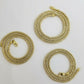 Solid 10k Yellow Gold Iced Chain 3.5mm 4mm 5m Diamond Cut Necklace 20" 24"