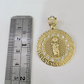 10k Gold Milano Rope Chain Virgin Mary Charm Necklace SET 4mm 18"-28" Pendant