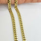 10K SOLID Yellow Gold Miami Cuban Chain 8mm 24 Inch men's Real gold 10kt