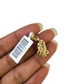 Real 10k Yellow Gold Praying Hands Diamond Charm Pendant 1'' inch Genuine 10kt