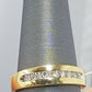 REAL 10k Men Yellow Gold Casual Ring Band 0.25 CT Real
