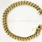 Real 10k Gold Ladies Bracelet cuban Link 7" 9mm Box clasp Strong Miami Cuben
