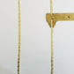 14k valentino Trio - Gold Women's Link chain 26" necklace 5mm with Diamond Cuts