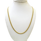 Real 10k Yellow Gold Necklace 3mm Miami Cuban Link Chain 22 Inch 10KT