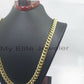 10mm 14k Yellow Gold Chain Necklace Miami Cuban Link Men Real 14kt Gold 28 Inch