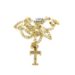 10k Gold Cuban Curb Chain Necklace T Initial Alphabet Pendant Charm 3mm Necklace