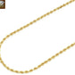 14K Gold Chain For Men Women Real Gold Necklace 2.5mm Rope 18" 20" 22" 24" 26"