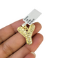 Real 10k Rope Chain Y Necklace Nugget Initial Charm 3mm 18"-28" Set Pendant Gold