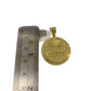 10K Gold Miami Cuban Chain Nugget Last Supper 18"-24" 2mm Pendant Necklace SET