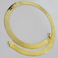 REAL 10k Gold Herringbone Chain Necklace 12mm 18"-24" 10kt Yellow Gold SOLID