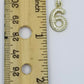 Real 10k Yellow Gold Diamond Number Charm Pendants for Men Women Bubble Letters