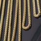 10k Yellow Gold 3mm Palm Chain Necklace 18"-30" Inch Mens ladies REAL 10KT GOLD